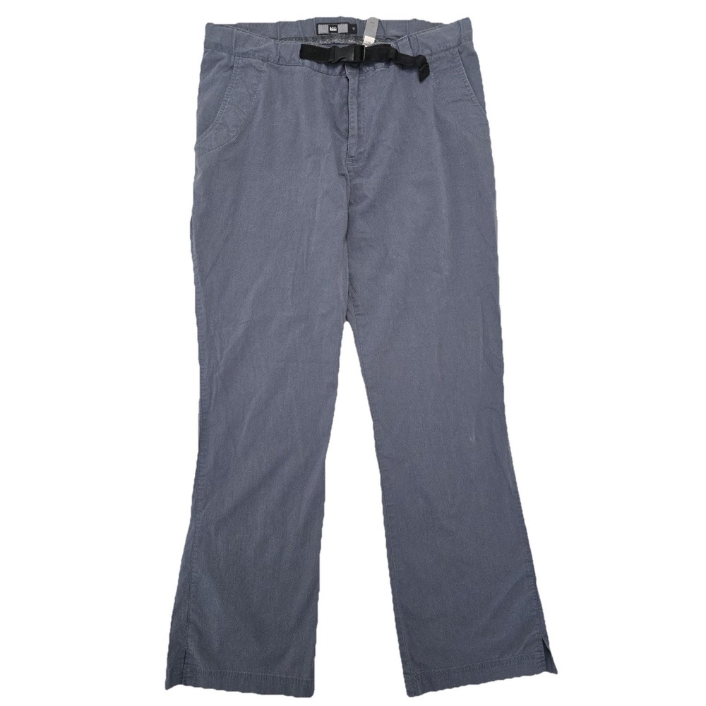 REI Pants Women's 10 Gray Outdoor Hiking Camp Stretch Webbing Quick Release Belt